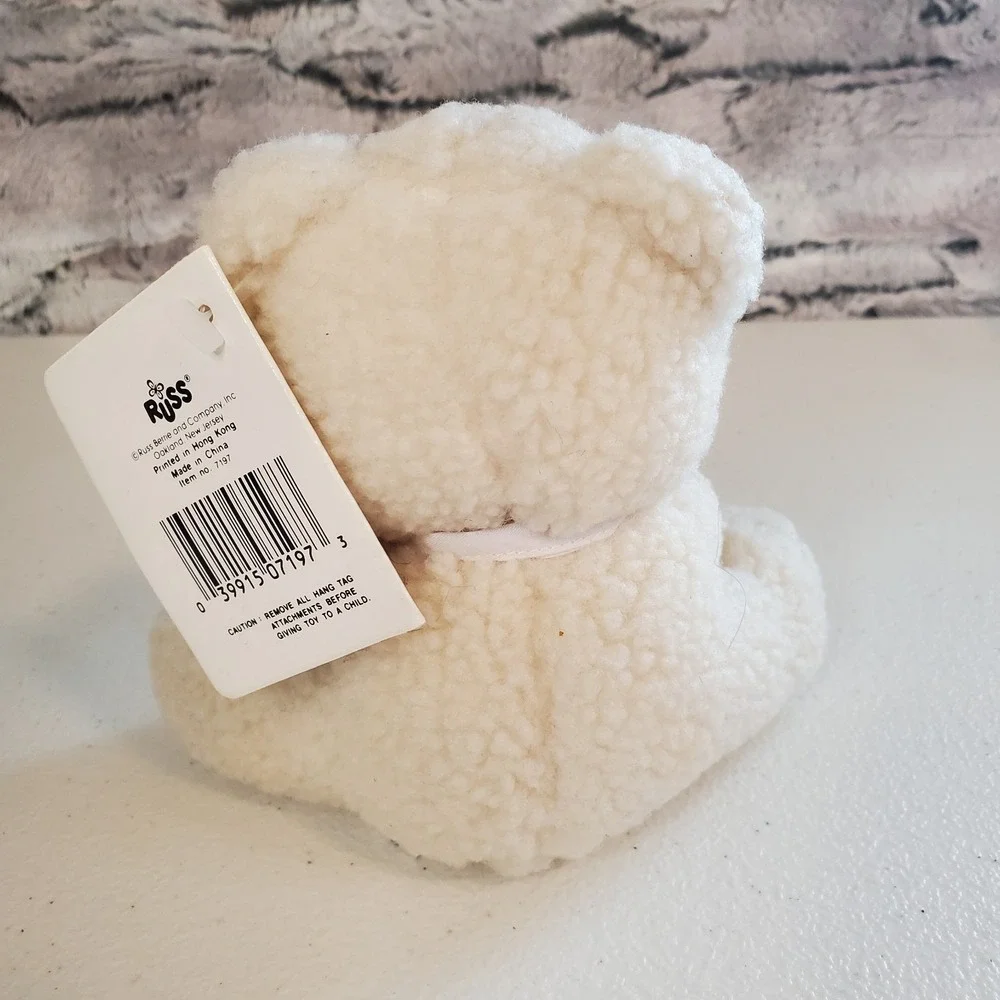 RUSS‎ Luv Pets Broken Arm White Teddy Bear 